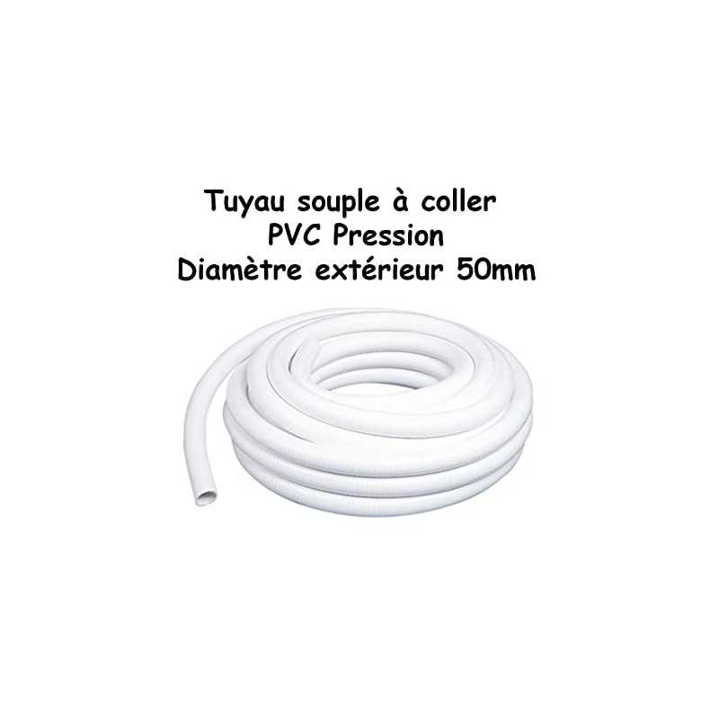 AquaFlex PVC Diam.50mm-Blanc