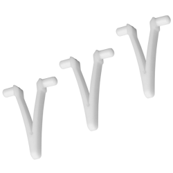 Clip En V Blanc- Sachet De 3 Pièces