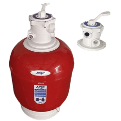 Filtre Laminé QATAR Rouge-D500 TOP-9.8m3/h-Charge 95kg-Sans Raccord