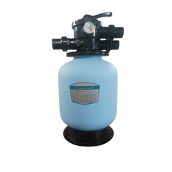 Filtre Polyéthylène D350-4.5m3/h- Vanne 6 voies-Charge 25kg-Avec Raccords