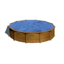 Piscine acier Gré ronde Mauritius Oslash 480 x 132 cm - Filtre à sable