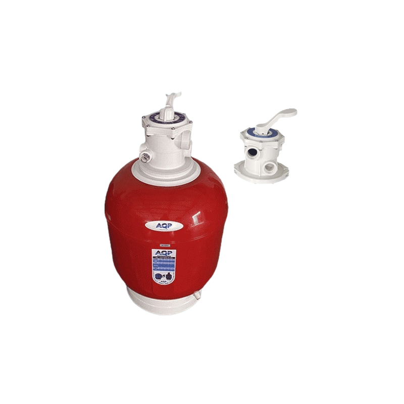 Filtre Laminé QATAR Rouge-D600 TOP-14.1 m3/h-Charge 140kg-Sans Raccord