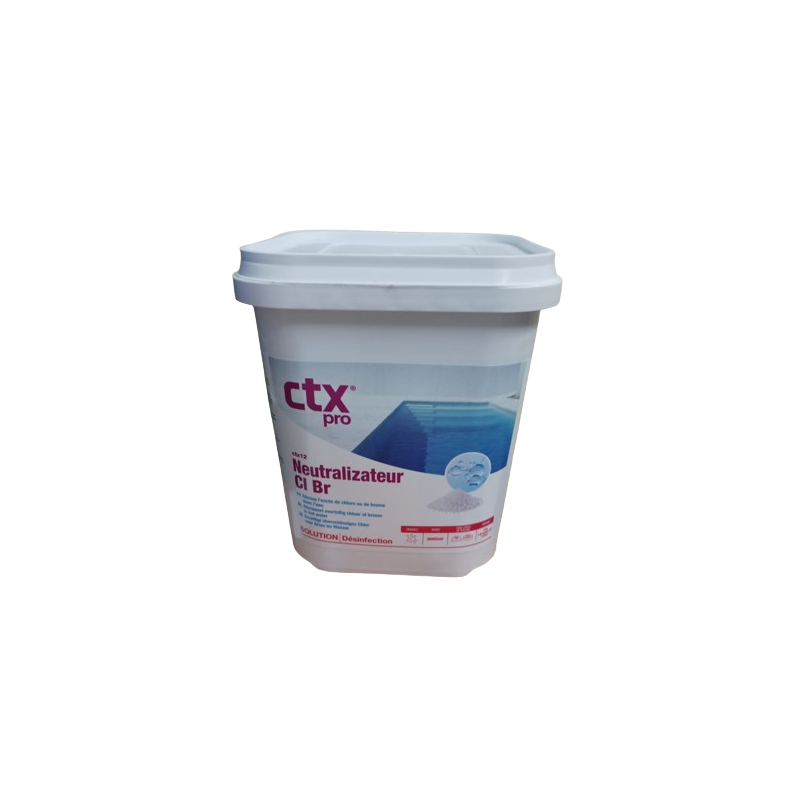 CTX-12 Neutraliseur de Chlore et Brome en poudre - Seau de 6kg