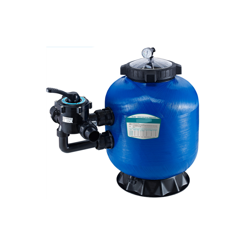 Filtre Bobiné Bleu D1000 Side 36m3/h Vanne 6 ivoies 2-Charge 600kg-Avec Raccord