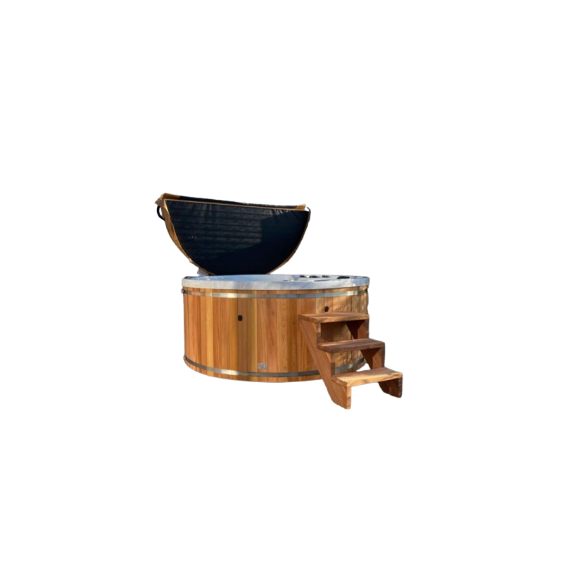 Spa Solaire PYTHON-Red Cedar-6 places assises