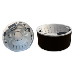 Spa Solaire PYTHON-Graphite-6 places assises