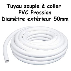AquaFlex PVC Diam.50mm-Blanc