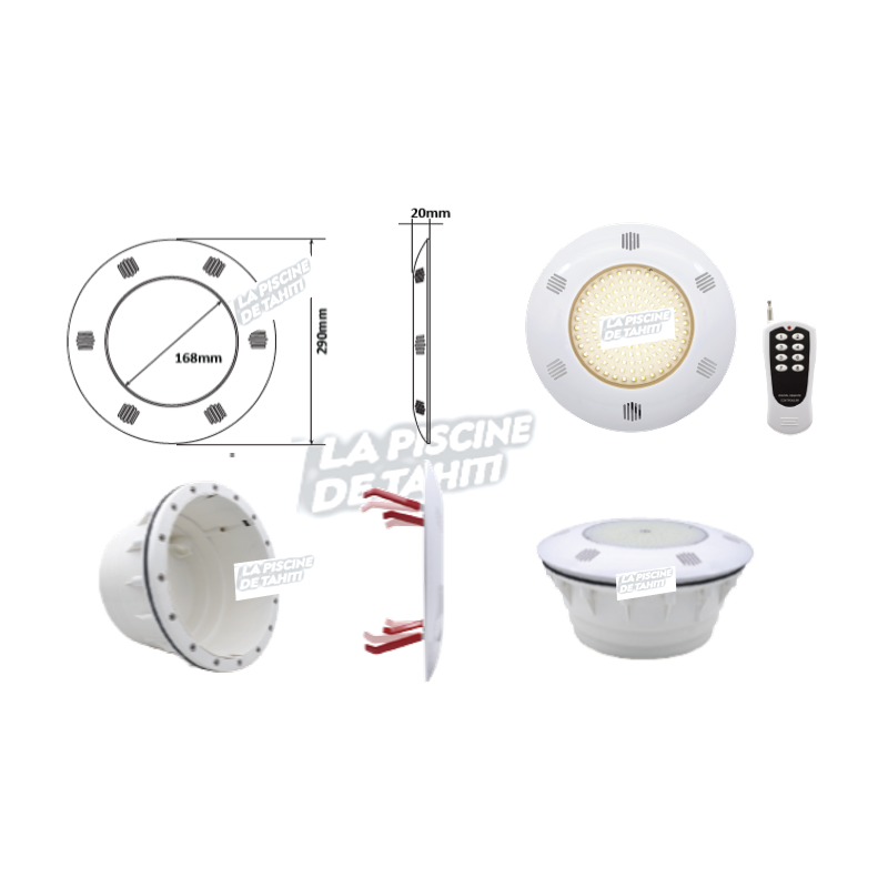 Projecteur Led Blanc Chaud R8 Pour Niche Complète PAR56-40W-4000K