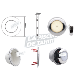 Projecteur Inox Led Blanche R8 Pour Niche Complète PAR56-40W-4000K