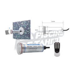 Mini Lampe Blanche R8 6W 1.5" Diamètre 50mm (Raccord Murale à Visser En Option)
