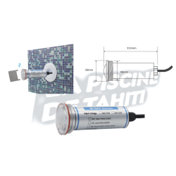 Mini Lampe RGBW 12W 1.5" Diamètre 50mm (Raccord Murale à Visser En Option)