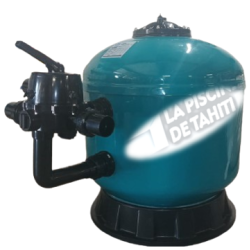 Filtre Pool Pacific Laminé Side Diam.750 22m3/h-Vanne 6 voies 2"-Charge 250kg