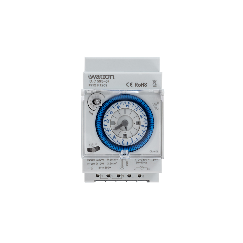 Horloge analogique 24 H-110-230V-16 A-250V-AC-50/60Hz