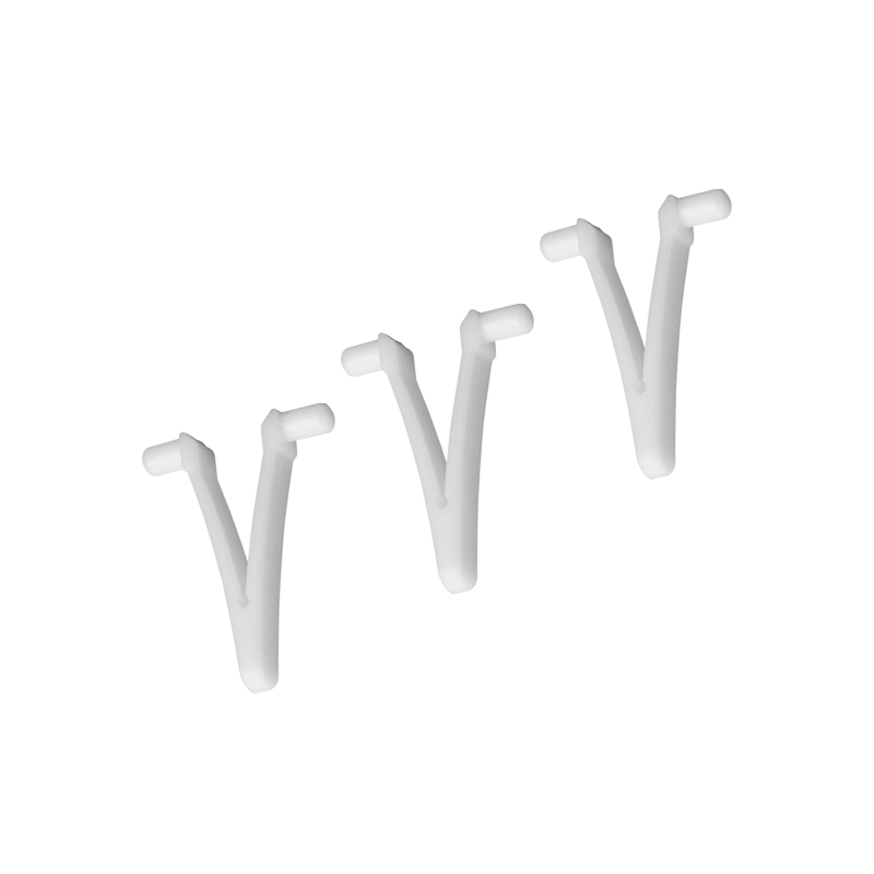 Clip En V Blanc- Sachet De 3 Pièces