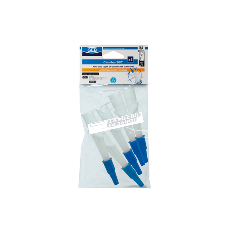 Lot de 5 Canules GEB-360° pour Cartouche Standard