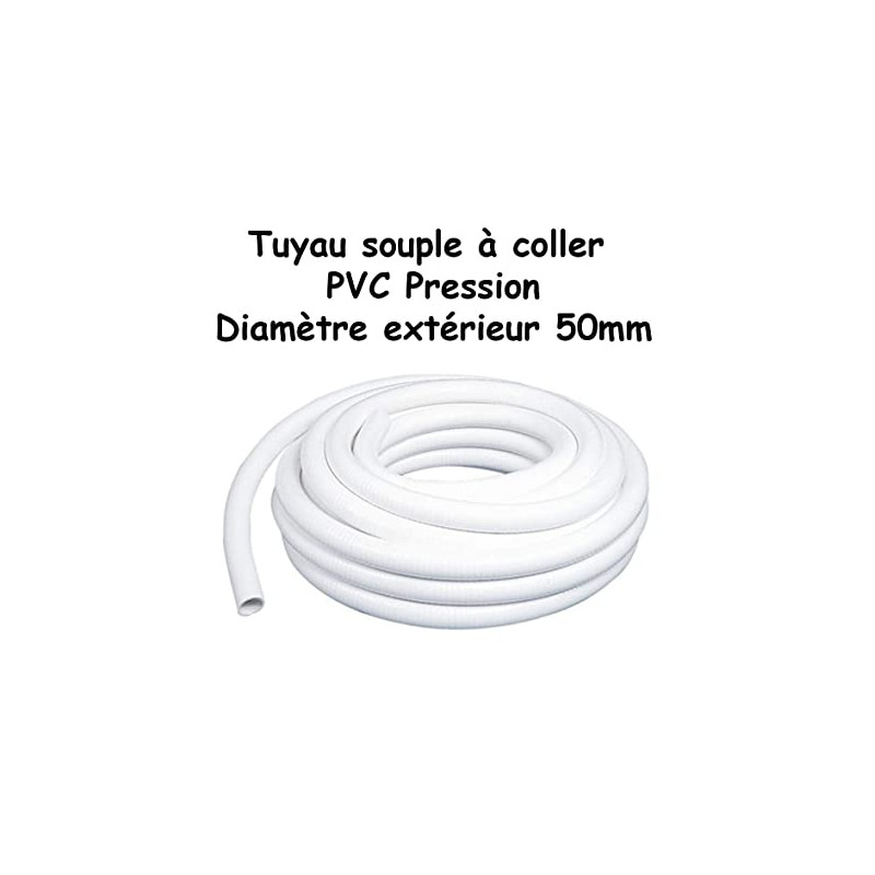 Aquaflex PVC Diam.50mm-Blanc