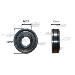 Roulement 6201 STP35-TDA50 AV/AR