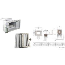 Skimmer KFG 15 litres grande Meurtrière Liner - La Piscine de Tahiti