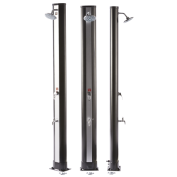 Douche Solaire 35L avec robinet rince pied - La piscine de Tahiti
